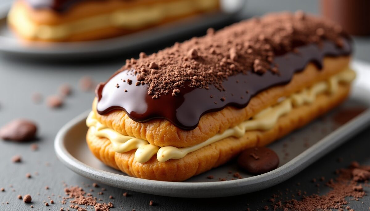 Éclair au chocolat : calories détaillées et informations nutritionnelles essentielles